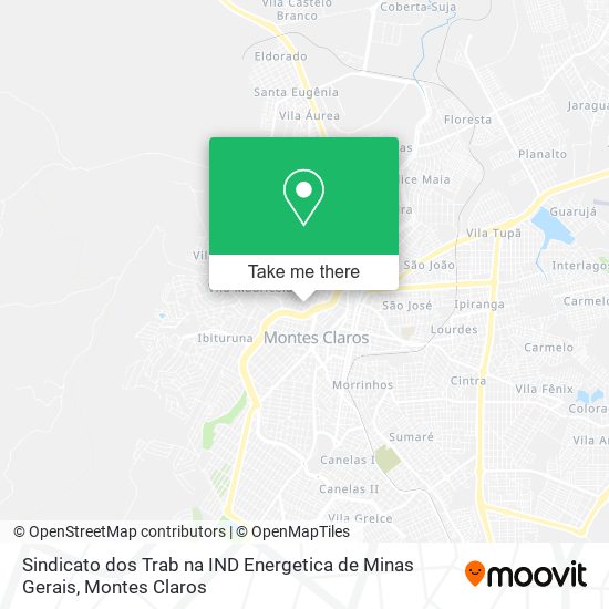 Sindicato dos Trab na IND Energetica de Minas Gerais map