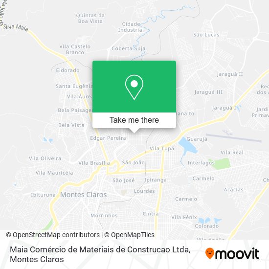 Maia Comércio de Materiais de Construcao Ltda map