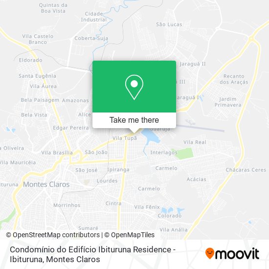 Condomínio do Edifício Ibituruna Residence - Ibituruna map