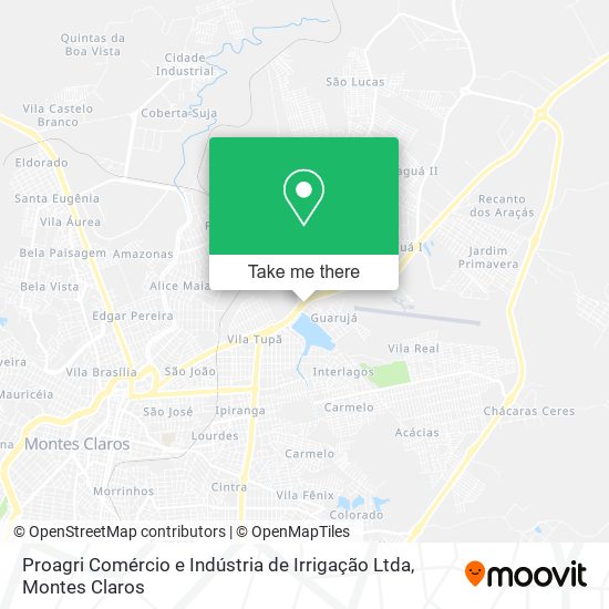 Proagri Comércio e Indústria de Irrigação Ltda map