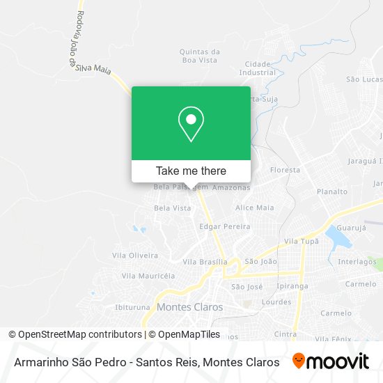 Armarinho São Pedro - Santos Reis map