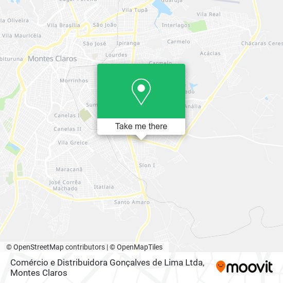 Comércio e Distribuidora Gonçalves de Lima Ltda map