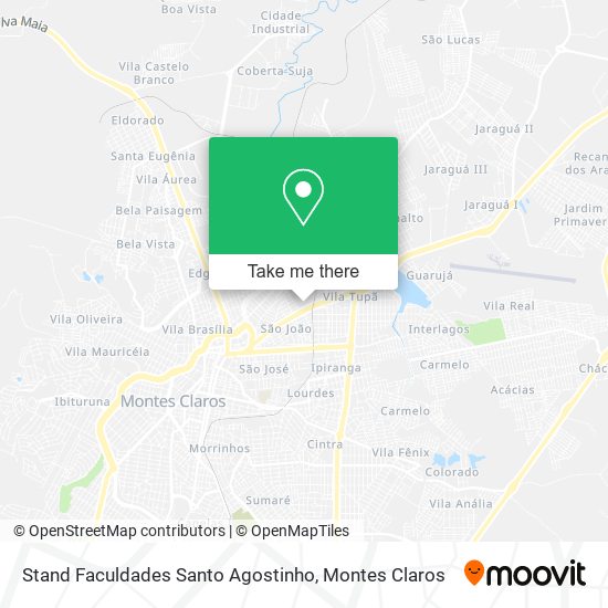 Stand Faculdades Santo Agostinho map