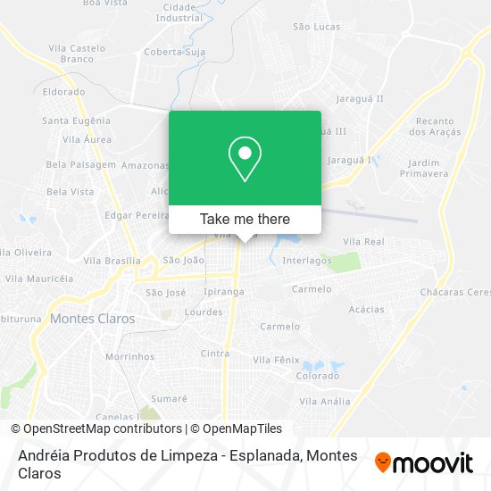 Mapa Andréia Produtos de Limpeza - Esplanada