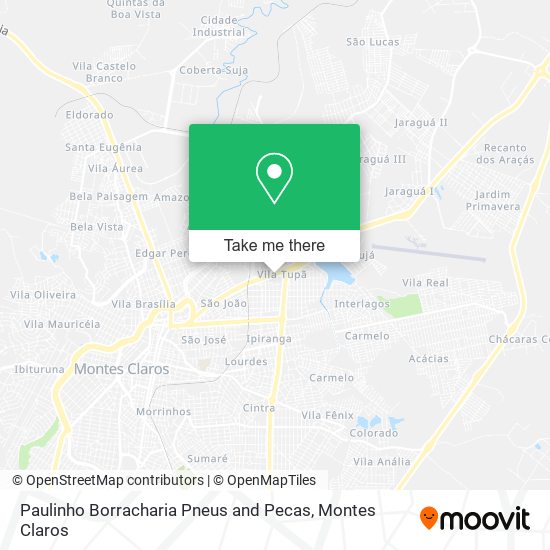 Mapa Paulinho Borracharia Pneus and Pecas