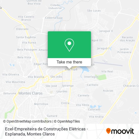 Mapa Ecel-Empreiteira de Construções Elétricas - Esplanada