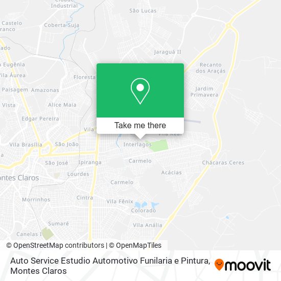 Auto Service Estudio Automotivo Funilaria e Pintura map