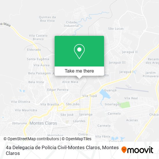 4a Delegacia de Polícia Civil-Montes Claros map