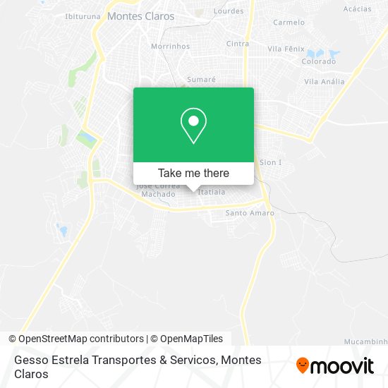Mapa Gesso Estrela Transportes & Servicos