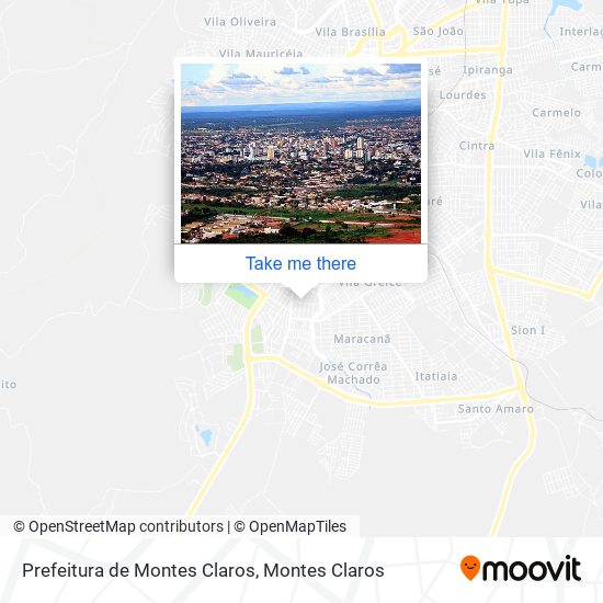 Prefeitura de Montes Claros map