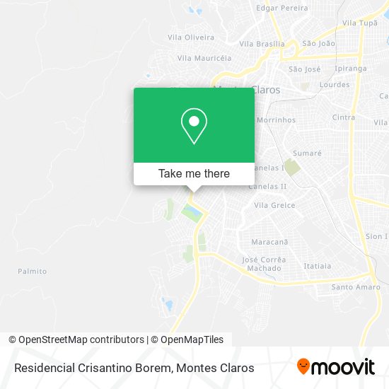 Mapa Residencial Crisantino Borem