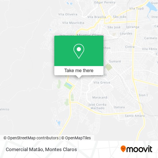 Comercial Matão map