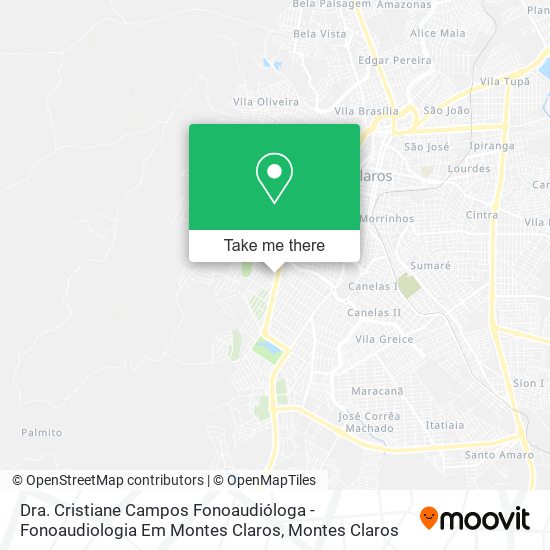Dra. Cristiane Campos Fonoaudióloga - Fonoaudiologia Em Montes Claros map