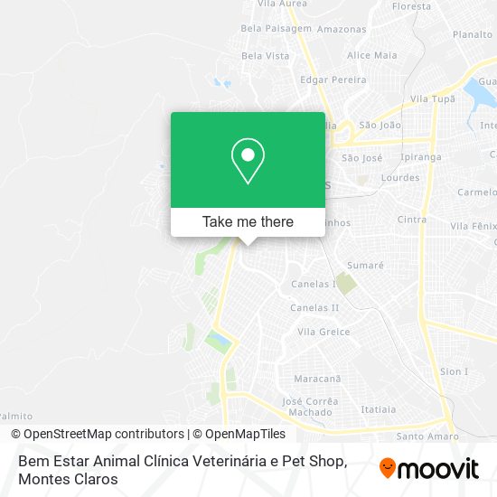 Bem Estar Animal Clínica Veterinária e Pet Shop map