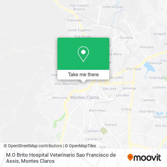 M.O Brito Hospital Veterinario Sao Francisco de Assis map