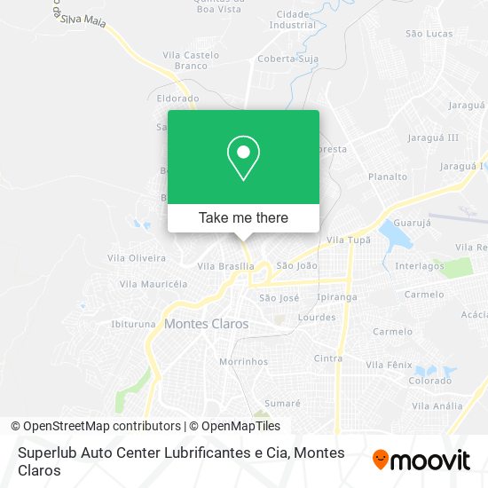 Mapa Superlub Auto Center Lubrificantes e Cia