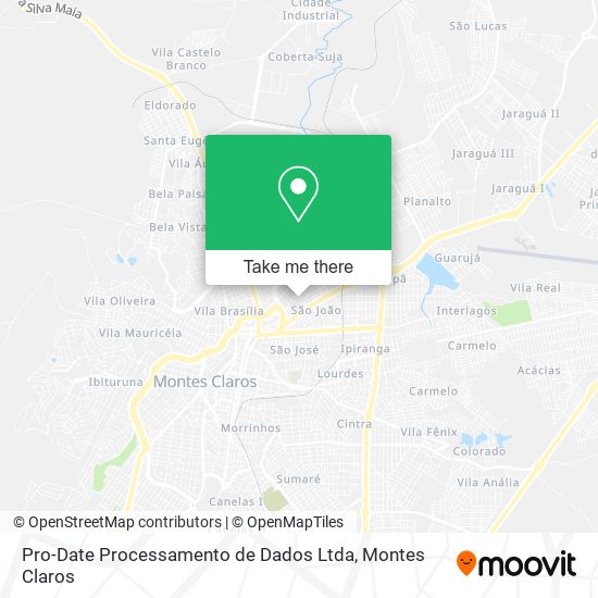 Mapa Pro-Date Processamento de Dados Ltda