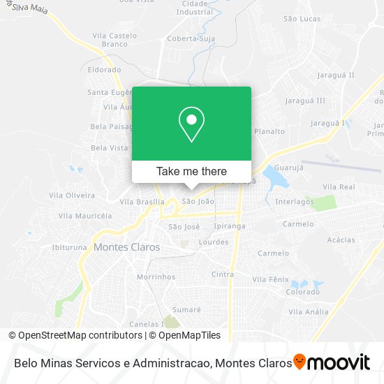 Mapa Belo Minas Servicos e Administracao