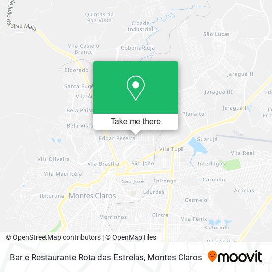 Bar e Restaurante Rota das Estrelas map