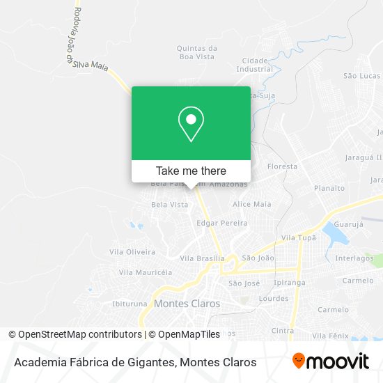 Academia Fábrica de Gigantes map