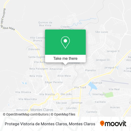 Mapa Protege Vistoria de Montes Claros