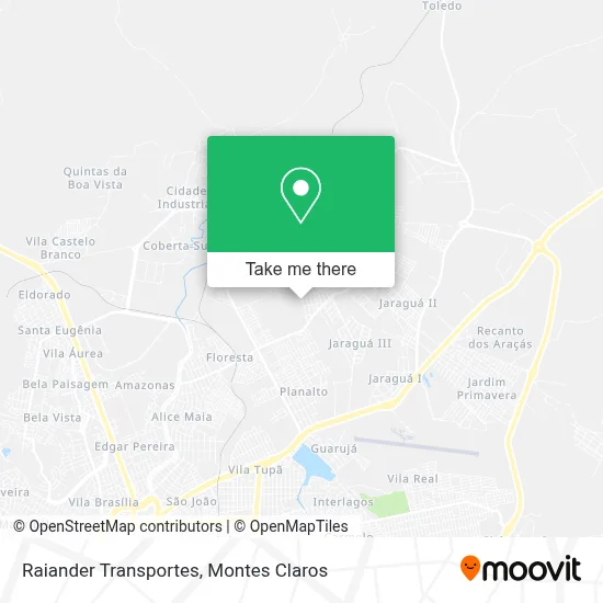 Raiander Transportes map
