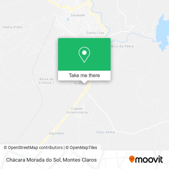 Chácara Morada do Sol map