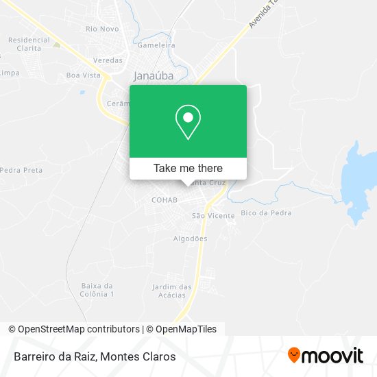 Mapa Barreiro da Raiz