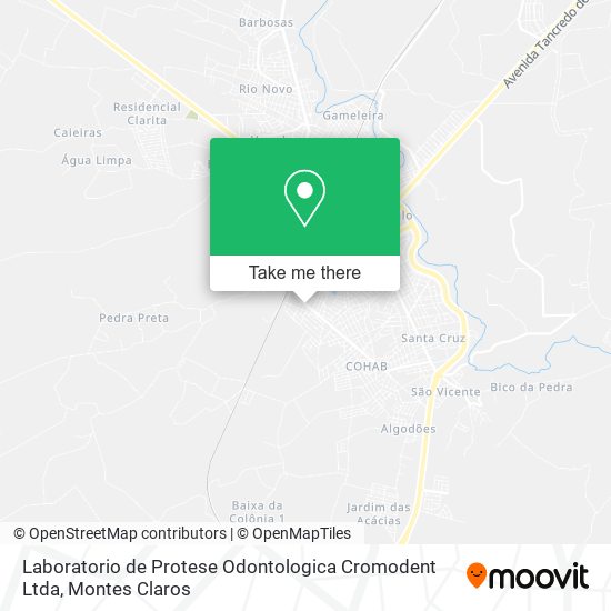 Mapa Laboratorio de Protese Odontologica Cromodent Ltda