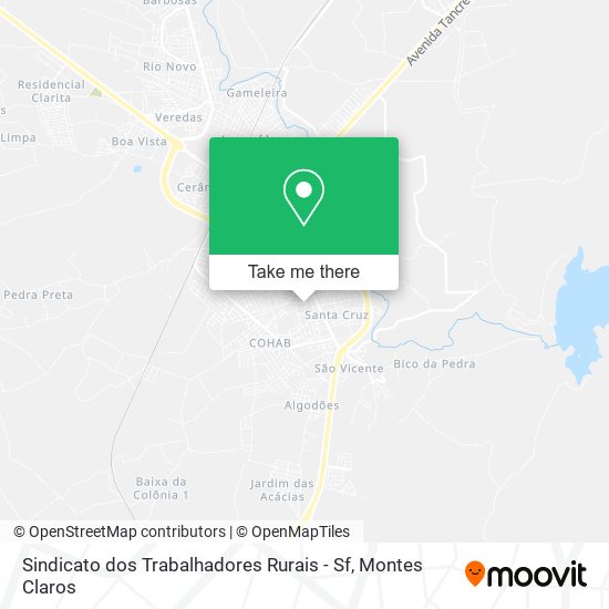 Sindicato dos Trabalhadores Rurais - Sf map