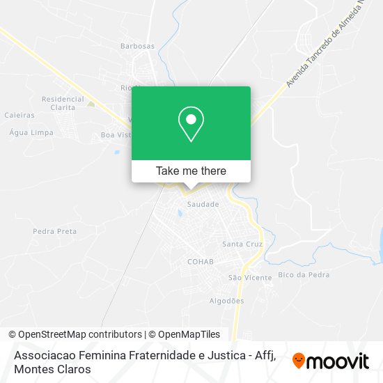 Associacao Feminina Fraternidade e Justica - Affj map