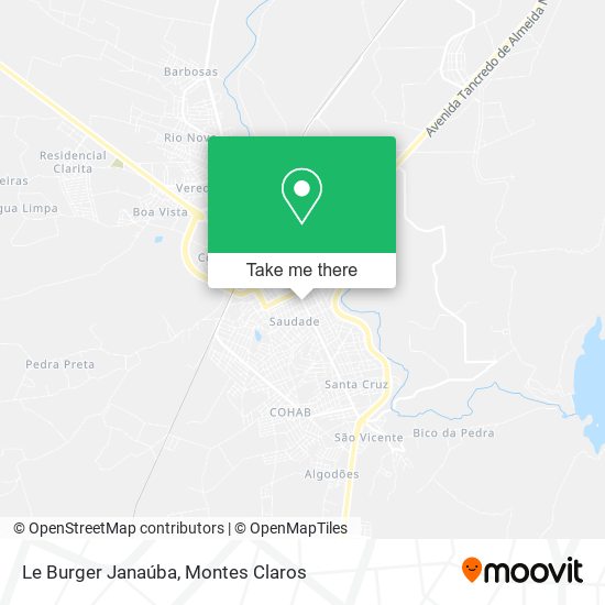 Le Burger Janaúba map