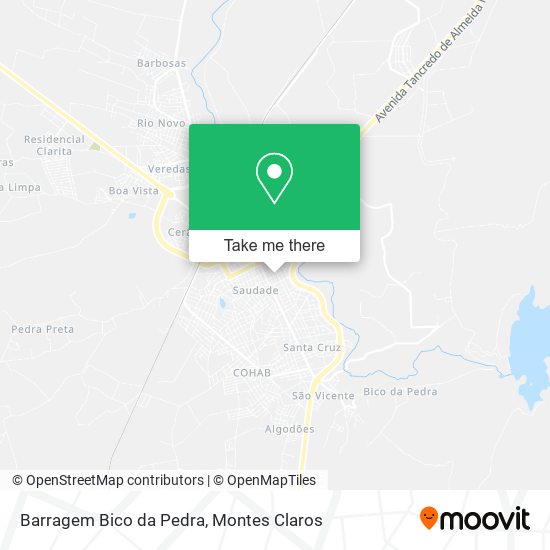 Barragem Bico da Pedra map