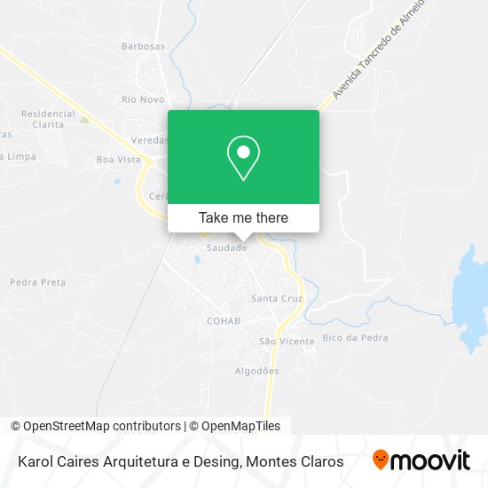 Karol Caires Arquitetura e Desing map