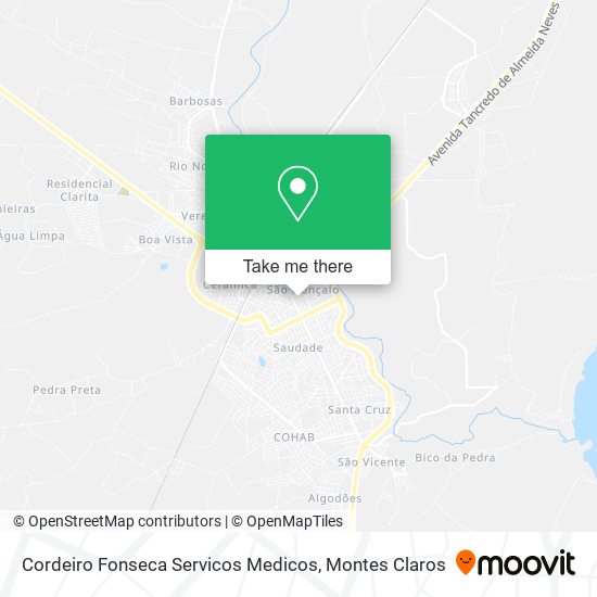 Cordeiro Fonseca Servicos Medicos map