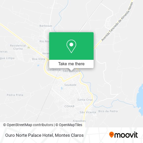 Ouro Norte Palace Hotel map