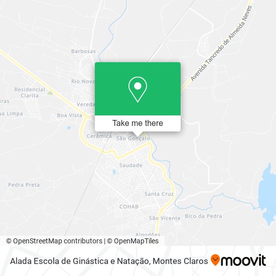 Alada Escola de Ginástica e Natação map