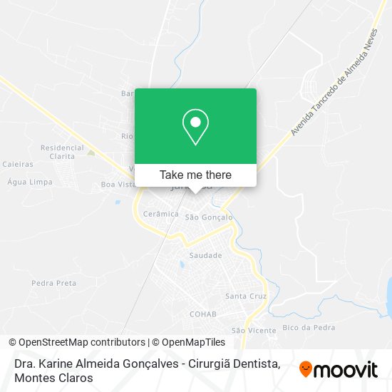 Dra. Karine Almeida Gonçalves - Cirurgiã Dentista map