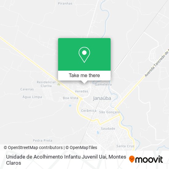 Unidade de Acolhimento Infantu Juvenil Uai map