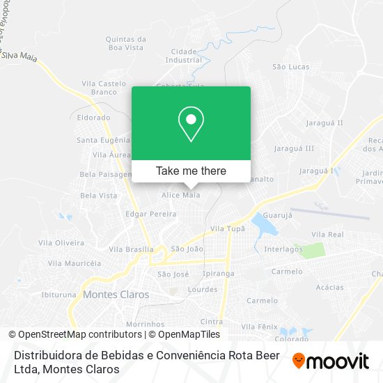Distribuidora de Bebidas e Conveniência Rota Beer Ltda map