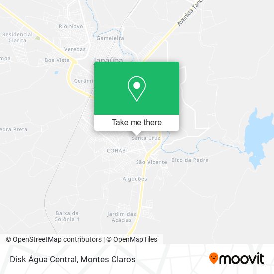 Disk Água Central map
