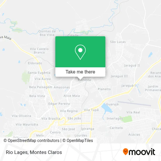 Rio Lages map