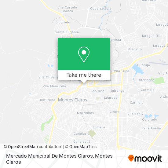 Mapa Mercado Municipal De Montes Claros
