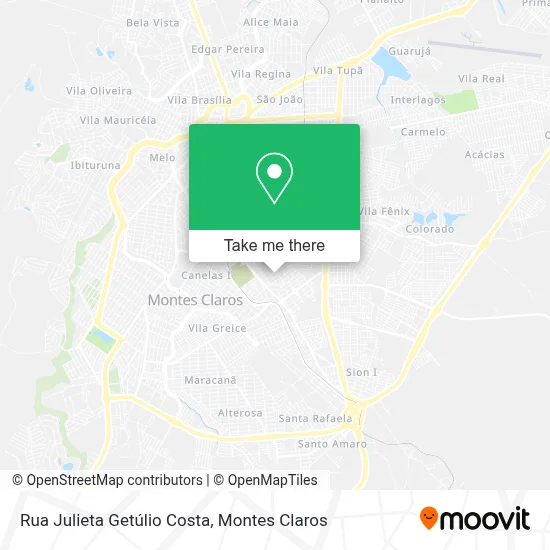 Rua Julieta Getúlio Costa map