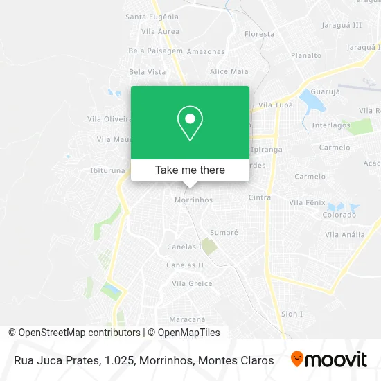 Rua Juca Prates, 1.025, Morrinhos map