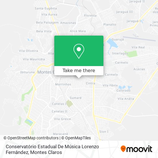 Mapa Conservatório Estadual De Música Lorenzo Fernândez