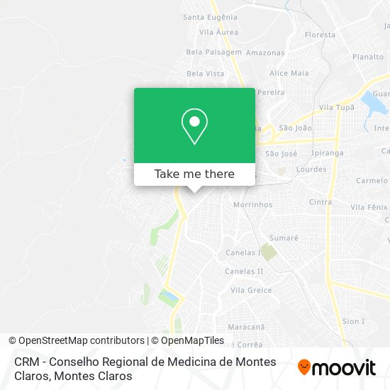 CRM - Conselho Regional de Medicina de Montes Claros map