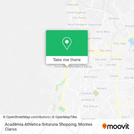 Acadêmia Athletica Ibituruna Shopping map