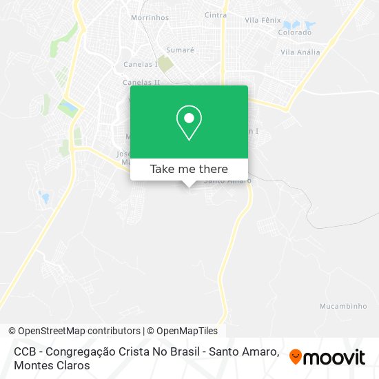 CCB - Congregação Crista No Brasil - Santo Amaro map