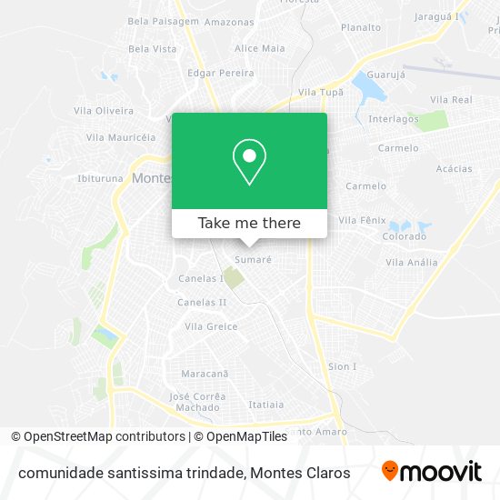 Mapa comunidade santissima trindade